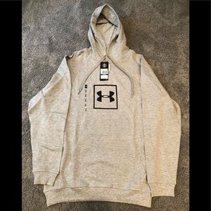 NWT Under Armour Mens Rival Fleece Logo Hoodie